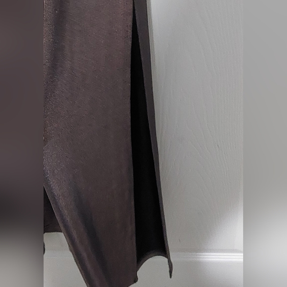 Elli White Gunmetal Metallic Jumpsuit Size S/M - Picture 3 of 4